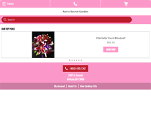 Tablet Screenshot of annssecretgarden.com